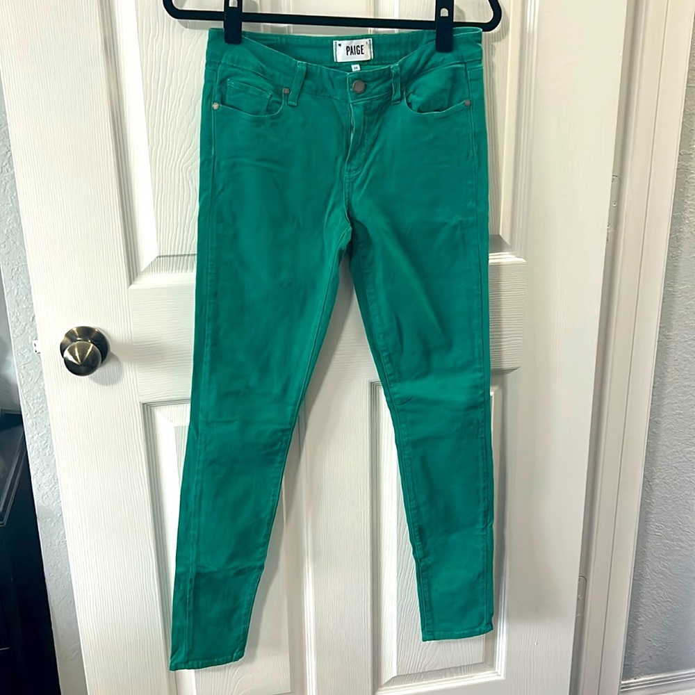 Emerald Green Paige Jeans